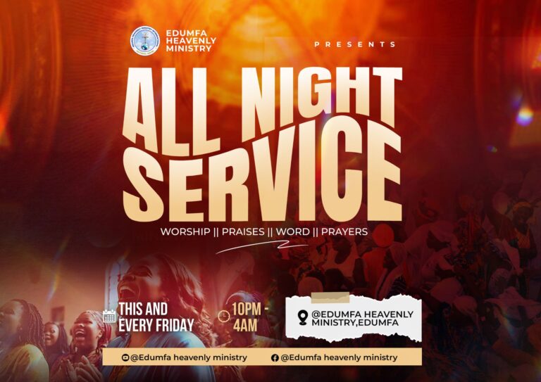 All Night Service Ghana – Edumfa Heavenly Ministry Prayer Camp